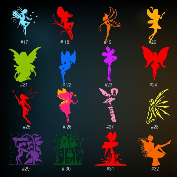 FAIRY / PIXIE VINYL DECAL - 5-6" - Picture 2 of 10